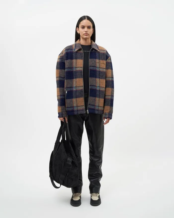 Studio Flannel Jacket Orange WomenMen Filling Pieces Coats and Jackets