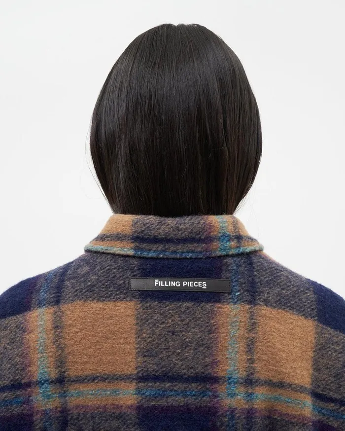 Studio Flannel Jacket Orange WomenMen Filling Pieces Coats and Jackets
