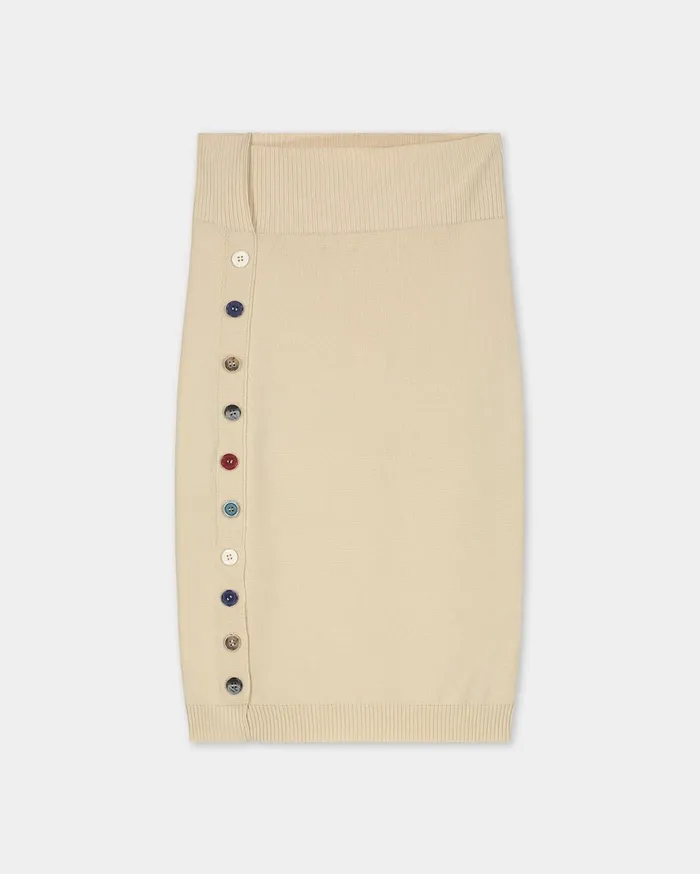 Studio Knit Skirt Off White Women Filling Pieces Pants and Shorts