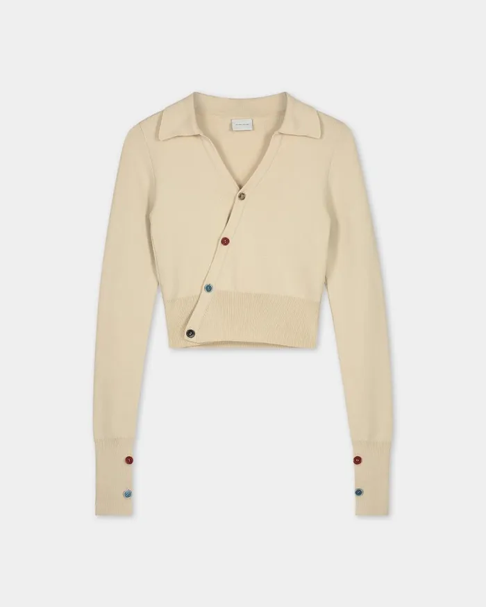 Studio Knit Top Off White Women Filling Pieces TShirts and Shirts