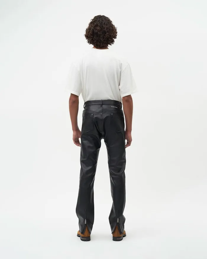 Studio Leather Pants Black Women Filling Pieces Pants and Shorts