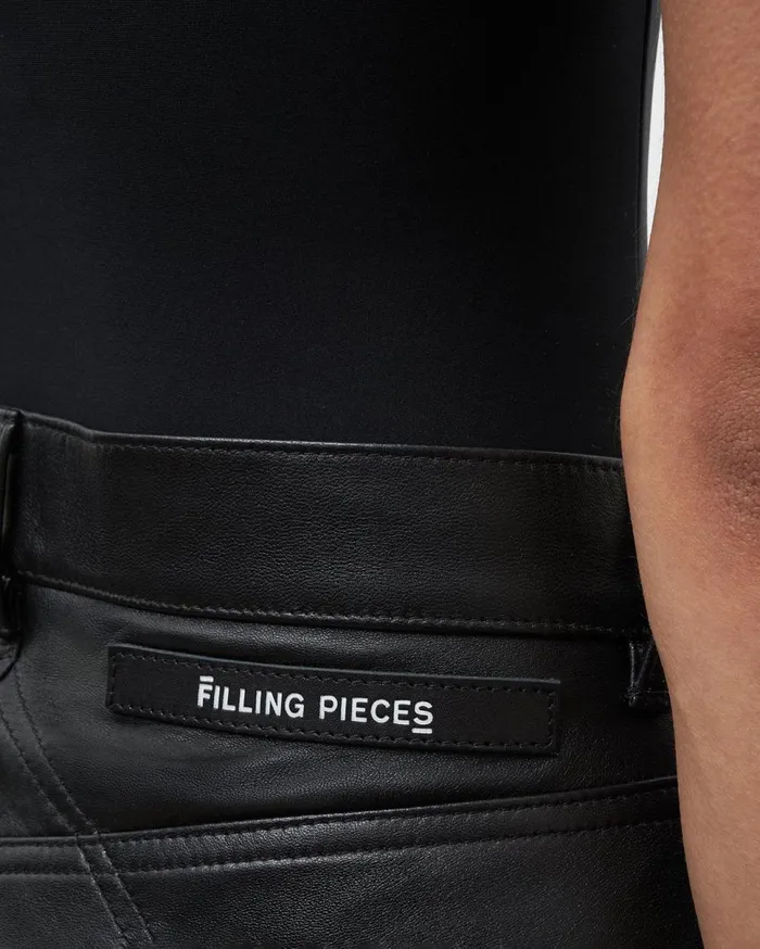 Studio Leather Pants Black Women Filling Pieces Pants and Shorts