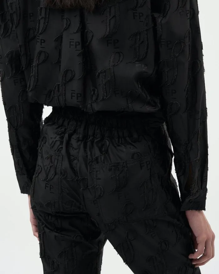 Studio Pants Monogram Black Women Filling Pieces Pants and Shorts