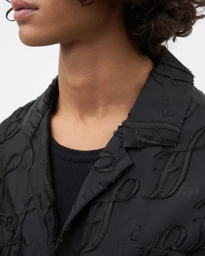 Studio Resort Shirt Monogram Black WomenMen Filling Pieces TShirts and Shirts