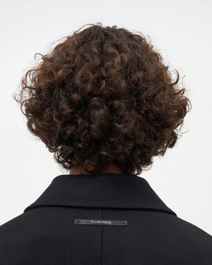 Studio Wool Coat Black WomenMen Filling Pieces Coats and Jackets