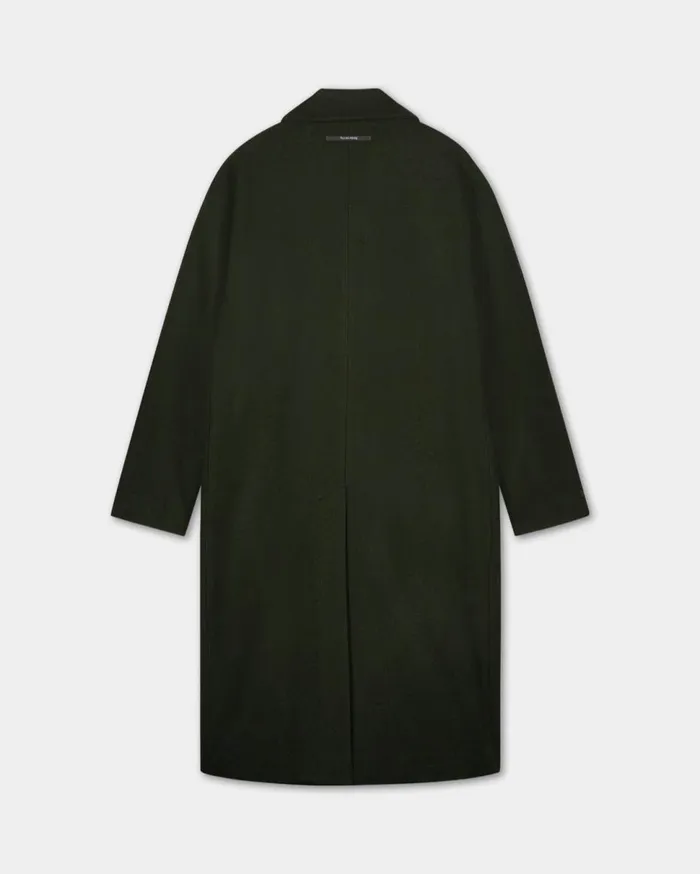 Studio Wool Coat Green WomenMen Filling Pieces Coats and Jackets