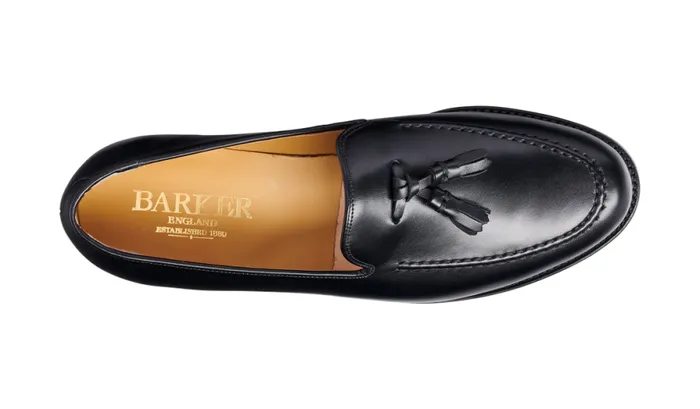 Studland 8211 Black Calf Mens Barker Shoes Loafers