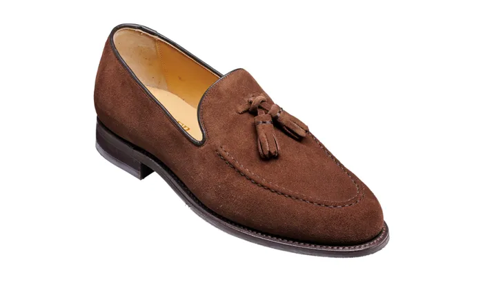 Studland 8211 Castagnia Suede Mens Barker Shoes Loafers