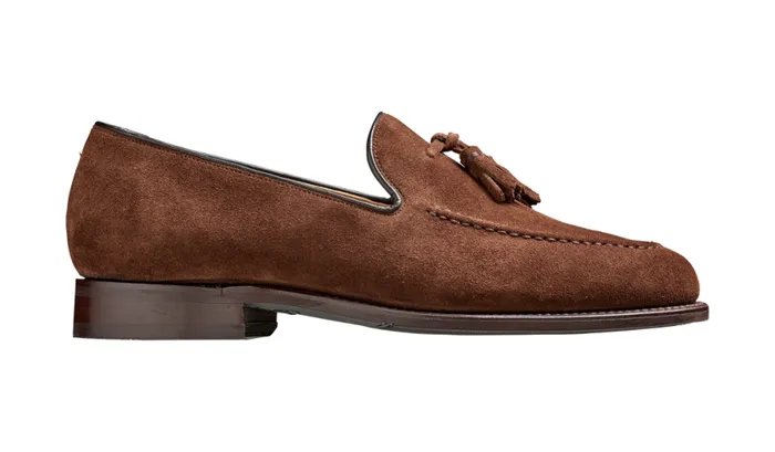 Studland 8211 Castagnia Suede Mens Barker Shoes Loafers