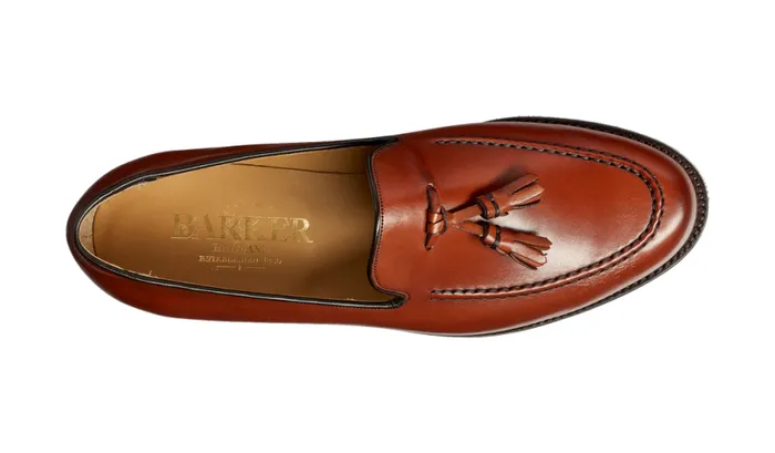 Studland 8211 Rosewood Calf Mens Barker Shoes Loafers