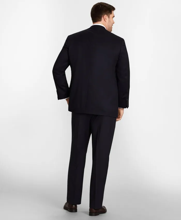 Suits Men Brooks Brothers Big andamp Tall Stretch Wool TwoButton 1818 Suit Navy