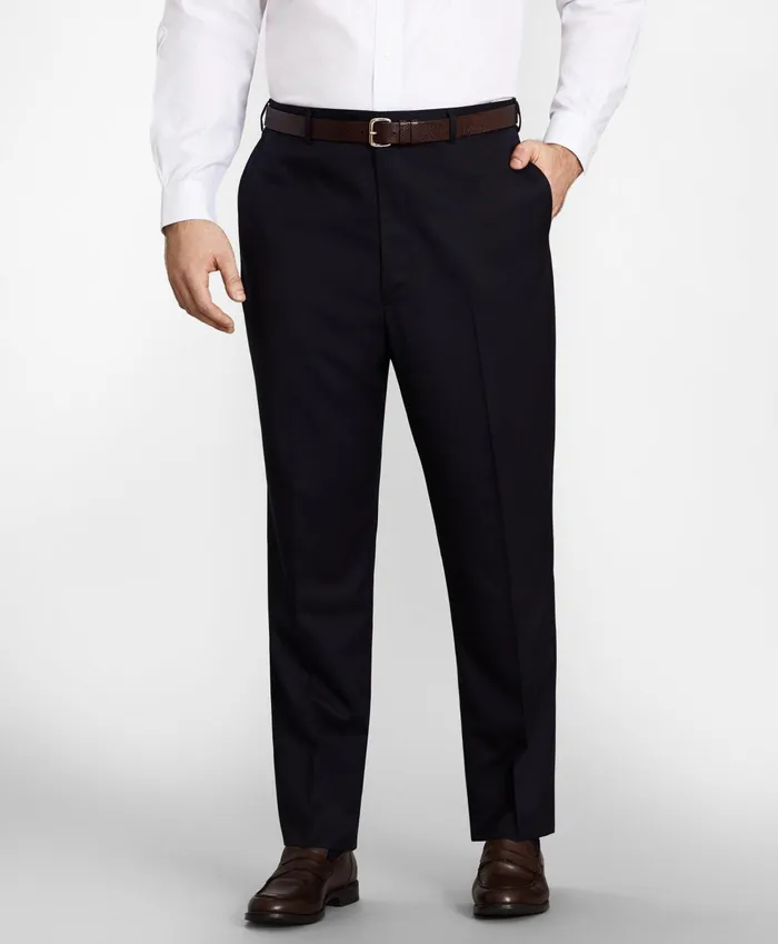 Suits Men Brooks Brothers Big andamp Tall Stretch Wool TwoButton 1818 Suit Navy