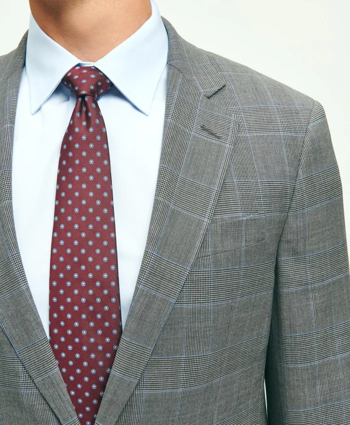 Suits Men Brooks Brothers Brooks Brothers Explorer Collection Classic Fit Wool Plaid Suit Jacket Grey