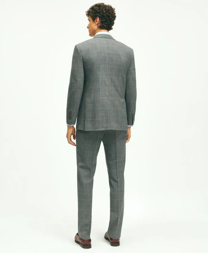 Suits Men Brooks Brothers Brooks Brothers Explorer Collection Classic Fit Wool Plaid Suit Jacket Grey