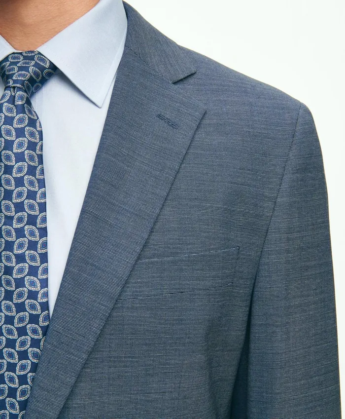 Suits Men Brooks Brothers Brooks Brothers Explorer Collection Regent Fit Merino Wool Suit Jacket Blue