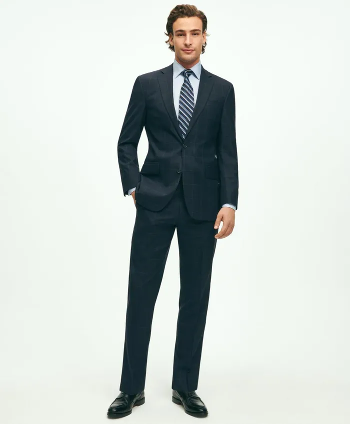 Suits Men Brooks Brothers Brooks Brothers Explorer Collection Regent Fit Merino Wool Windowpane Suit Jacket Navy Suits Men Brooks Brothers Brooks Brothers Explorer Collection Regent Fit Merino Wool Windowpane Suit Jacket Navy