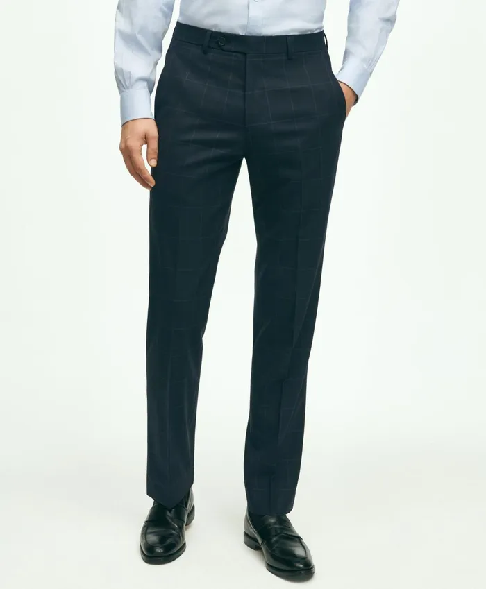 Suits Men Brooks Brothers Brooks Brothers Explorer Collection Regent Fit Merino Wool Windowpane Suit Pants Navy Suits Men Brooks Brothers Brooks Brothers Explorer Collection Regent Fit Merino Wool Windowpane Suit Pants Navy