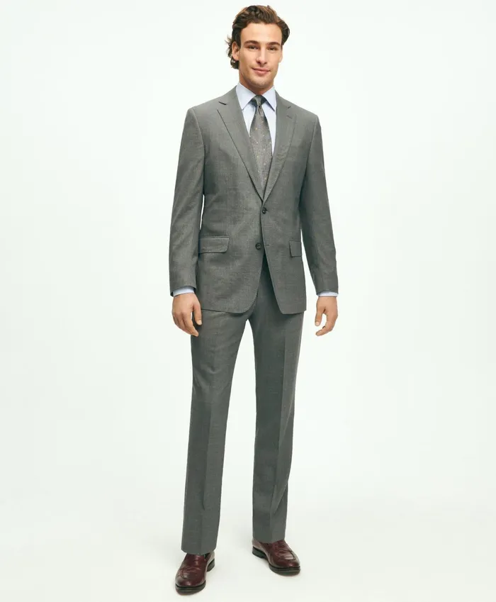 Suits Men Brooks Brothers Brooks Brothers Explorer Collection Regent Fit Suit Pants Light Grey