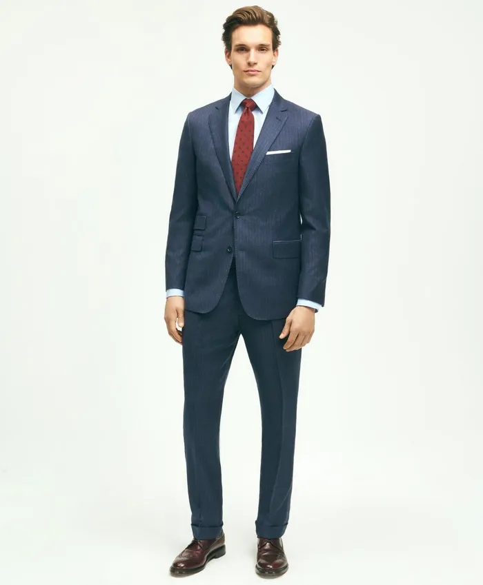 Suits Men Brooks Brothers Classic Fit Stretch Wool Flannel Pinstripe 1818 Suit Navy Suits Men Brooks Brothers Classic Fit Stretch Wool Flannel Pinstripe 1818 Suit Navy