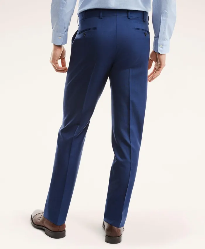 Suits Men Brooks Brothers Madison Fit Sharkskin 1818 Suit Blue