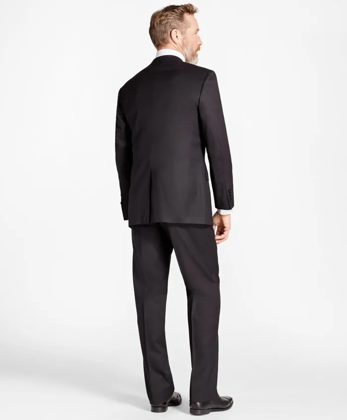 Suits Men Brooks Brothers Madison Fit Stretch Wool TwoButton 1818 Suit Black