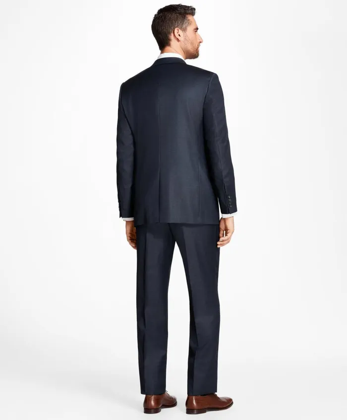 Suits Men Brooks Brothers Madison Fit Tic 1818 Suit Blue