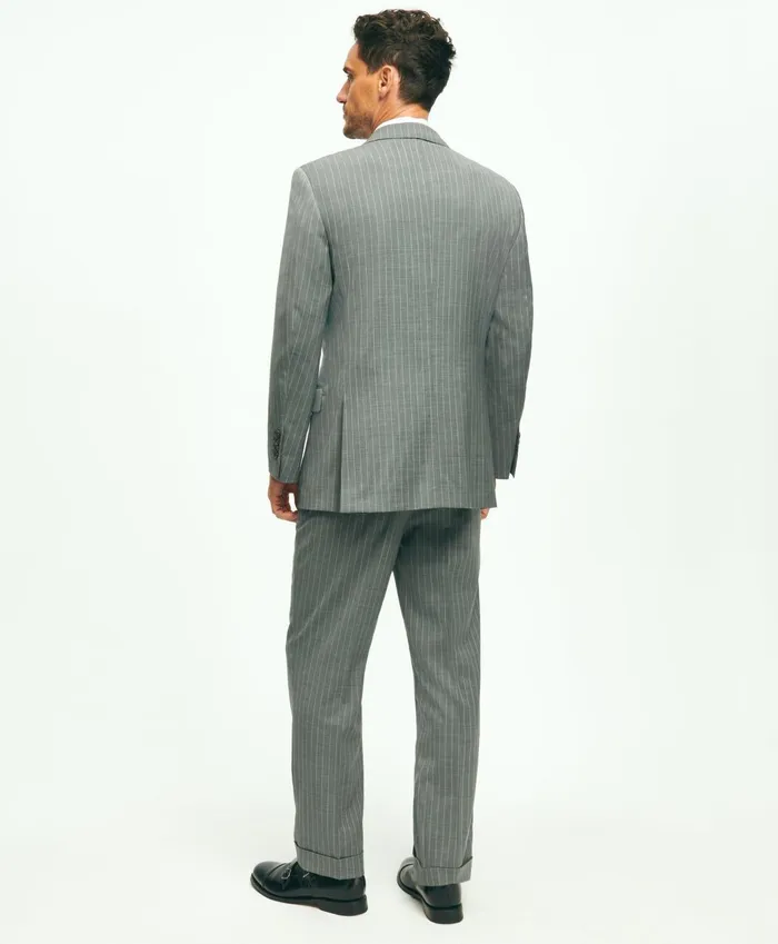 Suits Men Brooks Brothers Madison Fit Wool Pinstripe 1818 Suit Grey