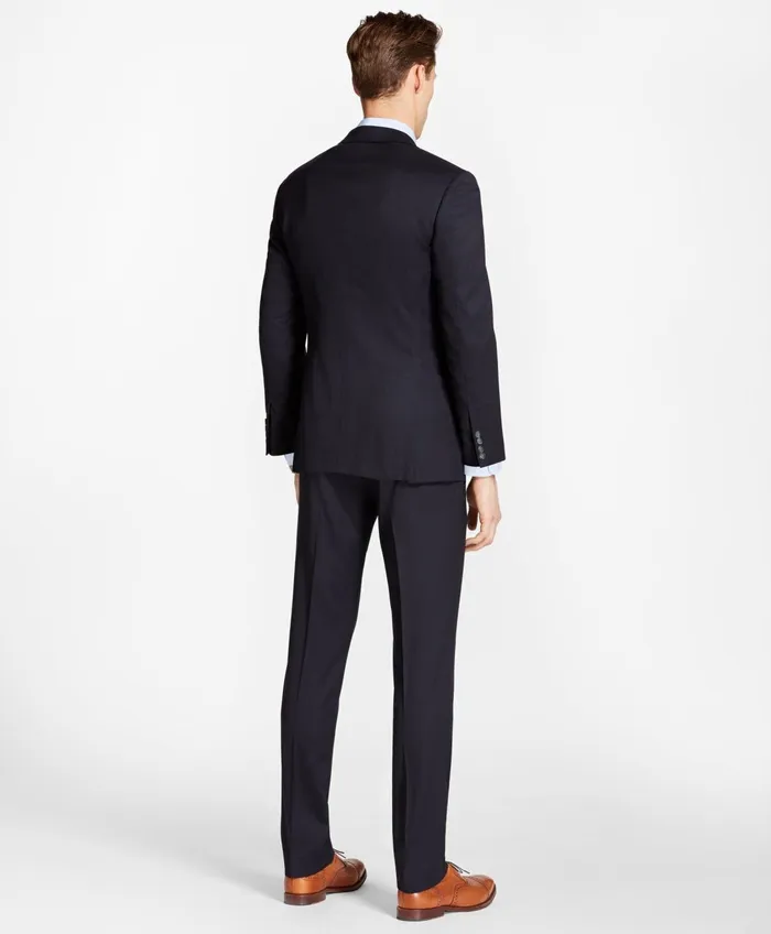 Suits Men Brooks Brothers Milano Fit Stretch Wool TwoButton 1818 Suit Navy