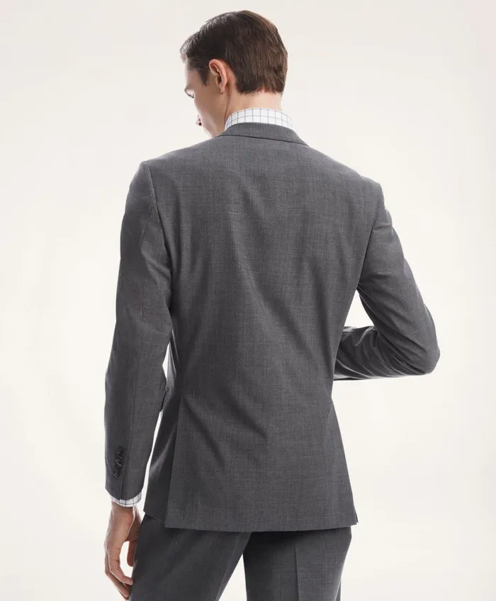 Suits Men Brooks Brothers Milano Fit TwoButton 1818 Suit Grey