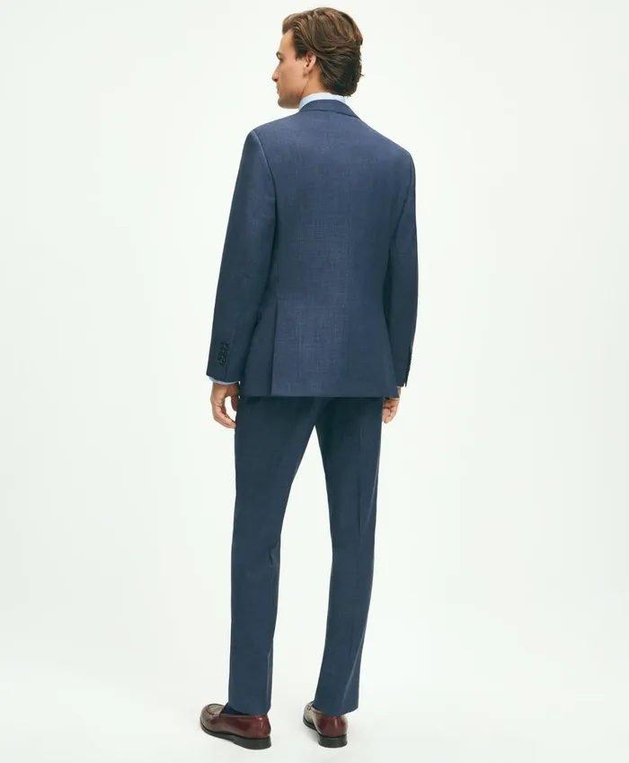 Suits Men Brooks Brothers Regent Fit Check 1818 Suit Navy