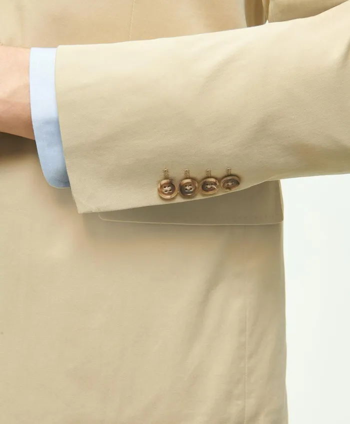 Suits Men Brooks Brothers Regent Fit Cotton Stretch Suit Jacket Beige