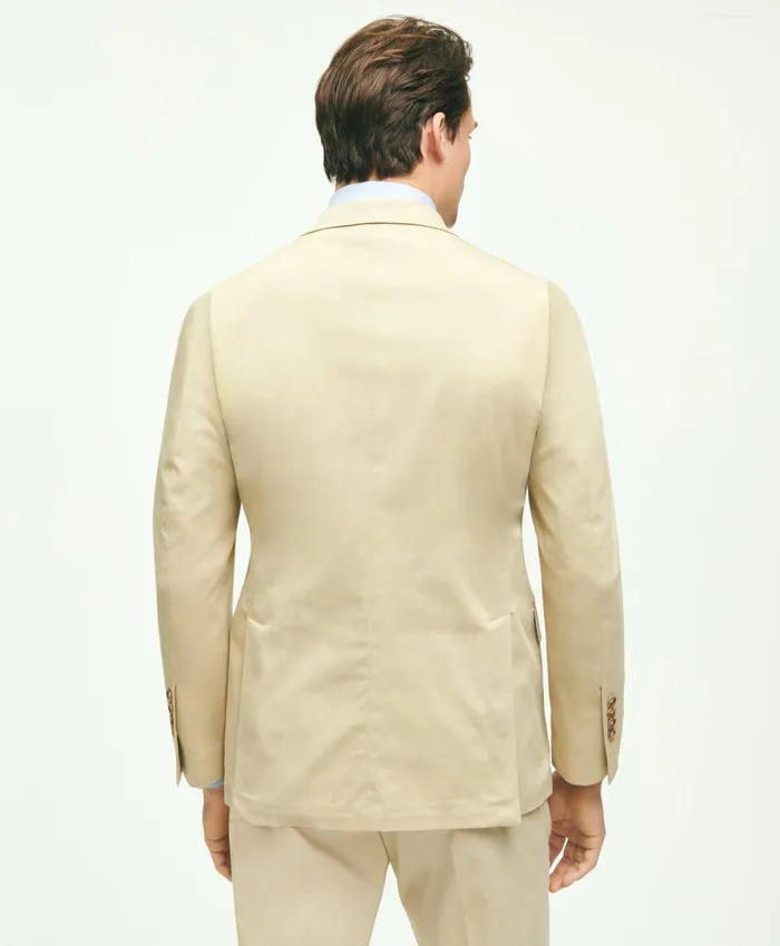 Suits Men Brooks Brothers Regent Fit Cotton Stretch Suit Jacket Beige