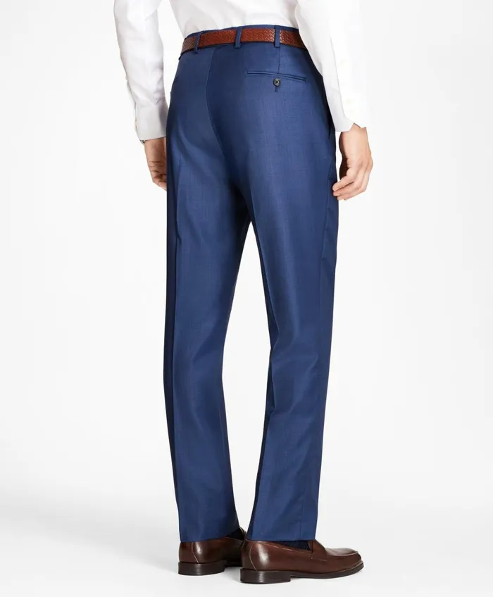 Suits Men Brooks Brothers Regent Fit Sharkskin 1818 Suit Blue