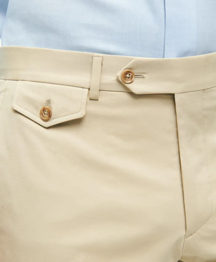 Suits Men Brooks Brothers Regent Fit Stretch Cotton Suit Trousers Beige