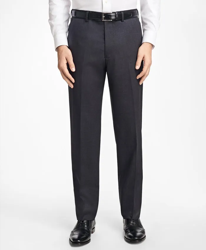 Suits Men Brooks Brothers Regent Fit Stretch Wool TwoButton 1818 Suit Charcoal