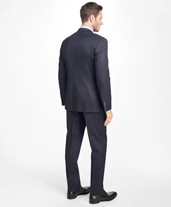 Suits Men Brooks Brothers Regent Fit Stretch Wool TwoButton 1818 Suit Navy