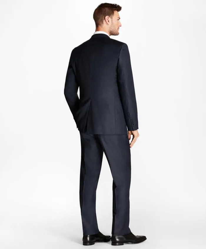 Suits Men Brooks Brothers Regent Fit Tic 1818 Suit Blue