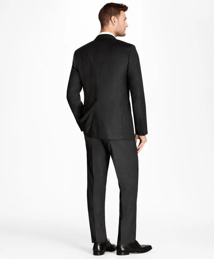 Suits Men Brooks Brothers Regent Fit Tic 1818 Suit Grey