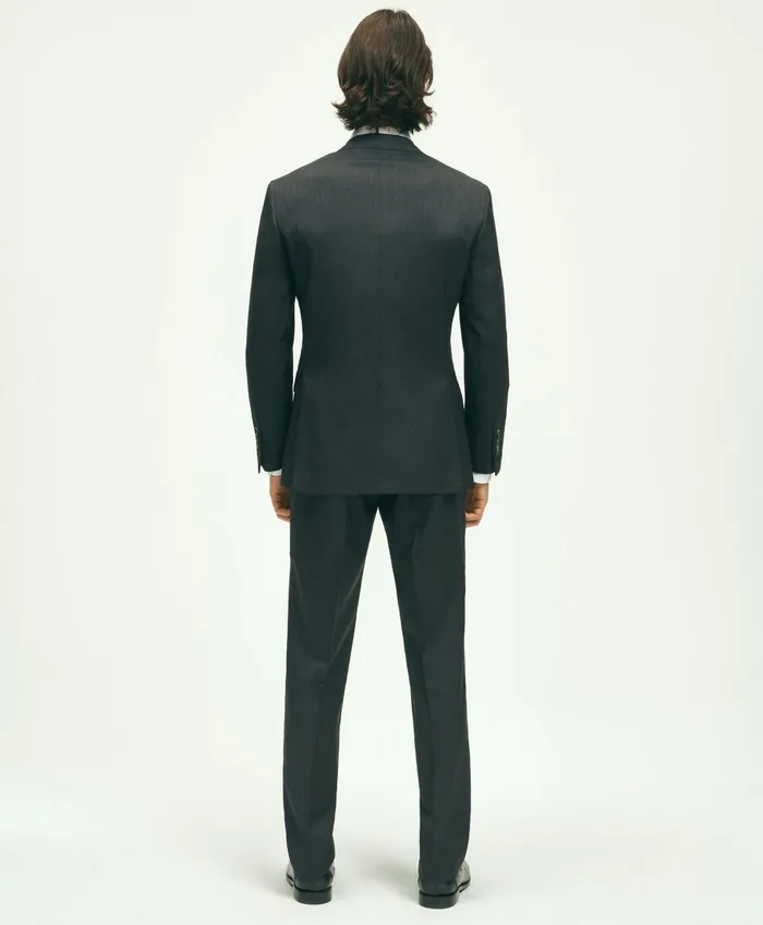 Suits Men Brooks Brothers Slim Fit Wool 1818 Suit Grey