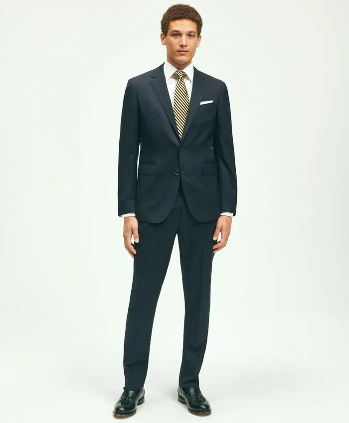 Suits Men Brooks Brothers Slim Fit Wool 1818 Suit Navy