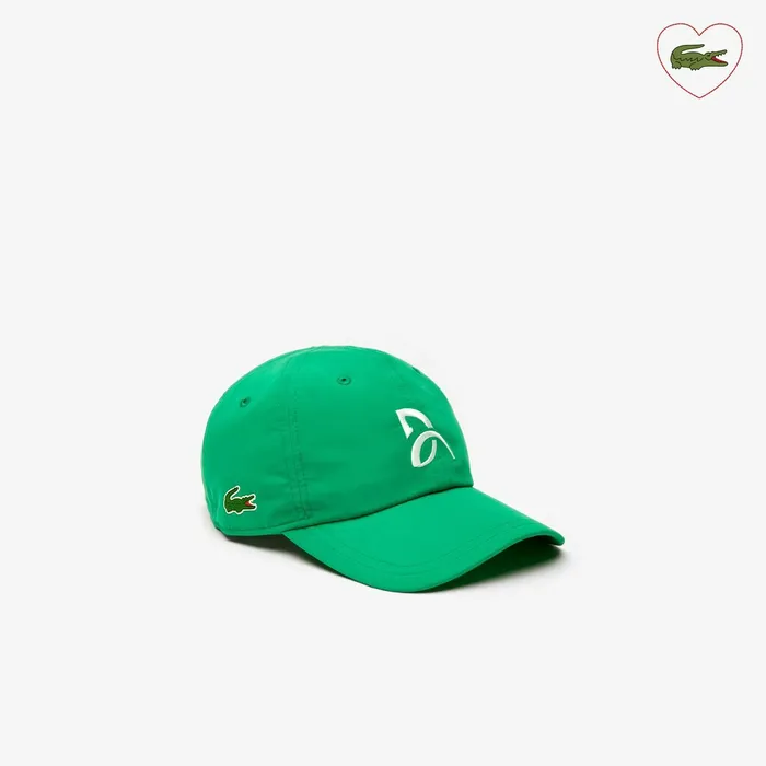 Support With Style Collection for Novak Djokovic Tennis Cap Green Mens Lacoste Caps and Hats Shop Online Support With Style Collection for Novak Djokovic Tennis Cap Green Mens Lacoste Caps and Hats Shop Online