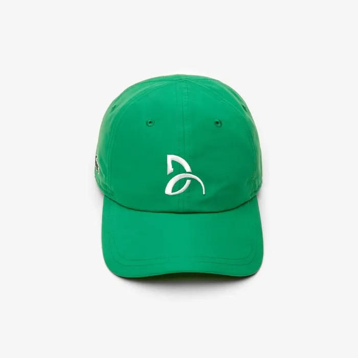 Support With Style Collection for Novak Djokovic Tennis Cap Green Mens Lacoste Caps and Hats Shop Online