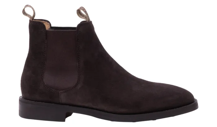 Sutton 8211 Dark Brown Suede Mens Barker Shoes Boots