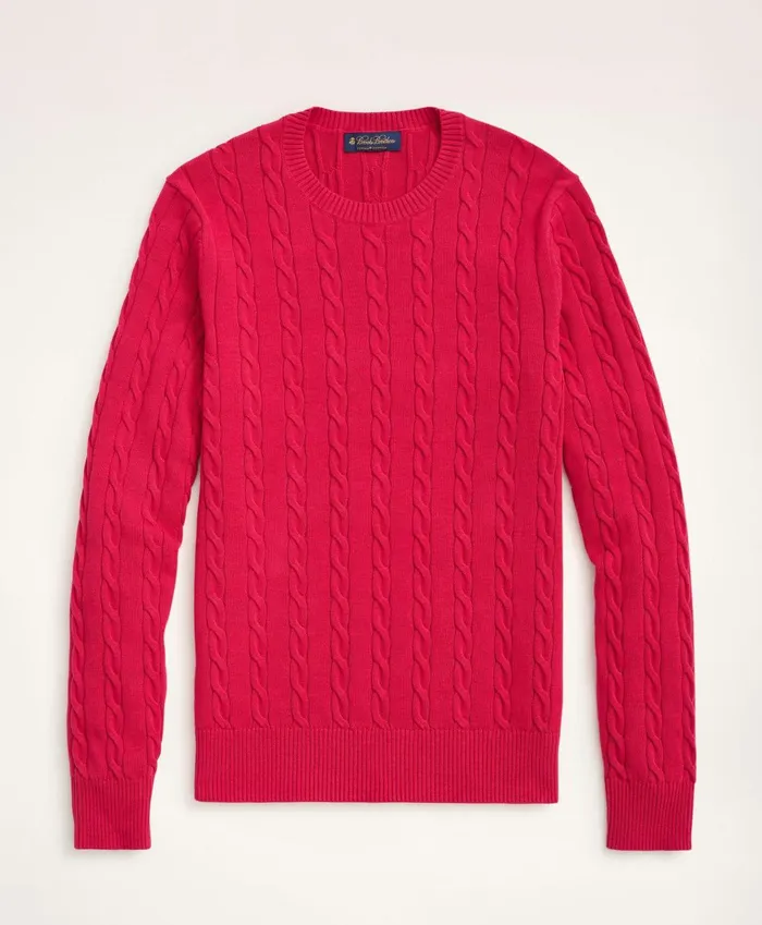 Sweaters Men Brooks Brothers Big andamp Tall Supima Cotton Cable Crewneck Sweater Dark Pink Sweaters Men Brooks Brothers Big andamp Tall Supima Cotton Cable Crewneck Sweater Dark Pink