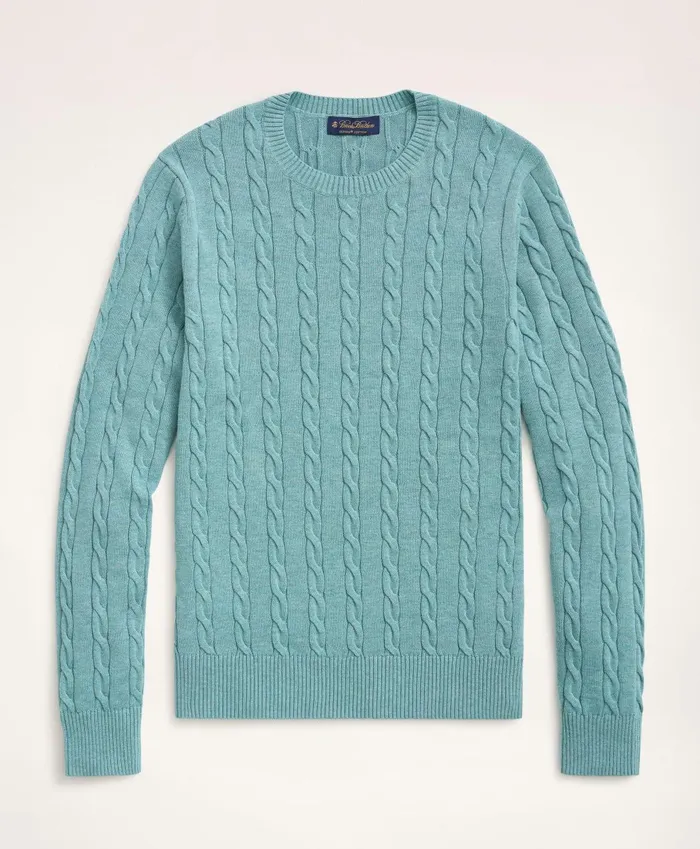 Sweaters Men Brooks Brothers Big andamp Tall Supima Cotton Cable Crewneck Sweater Turquoise Sweaters Men Brooks Brothers Big andamp Tall Supima Cotton Cable Crewneck Sweater Turquoise