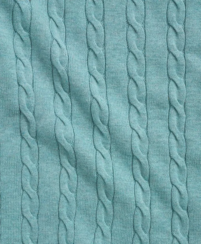 Sweaters Men Brooks Brothers Big andamp Tall Supima Cotton Cable Crewneck Sweater Turquoise
