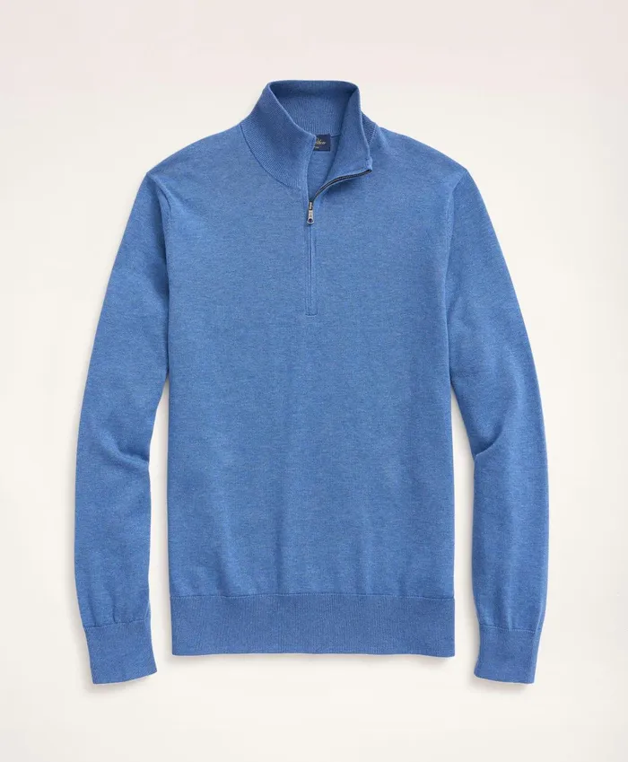 Sweaters Men Brooks Brothers Big andamp Tall Supima Cotton HalfZip Sweater Dark Blue Heather Sweaters Men Brooks Brothers Big andamp Tall Supima Cotton HalfZip Sweater Dark Blue Heather