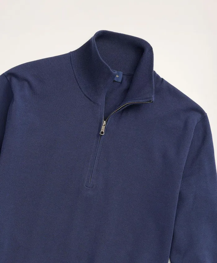 Sweaters Men Brooks Brothers Big andamp Tall Supima Cotton HalfZip Sweater Navy