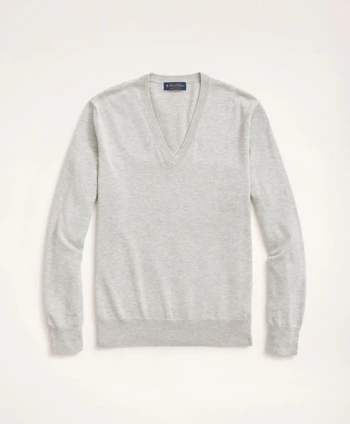 Sweaters Men Brooks Brothers Big andamp Tall Supima Cotton VNeck Sweater Grey Heather Sweaters Men Brooks Brothers Big andamp Tall Supima Cotton VNeck Sweater Grey Heather