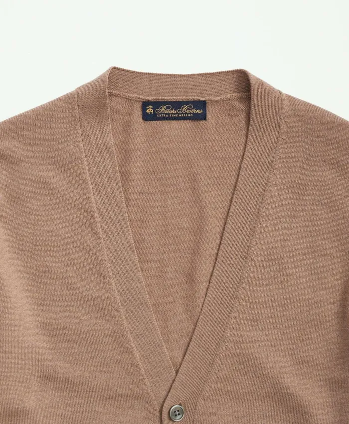 Sweaters Men Brooks Brothers Fine Merino Wool Cardigan Sweater Camel
